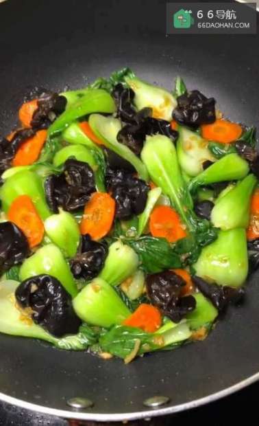 家常小炒油菜木耳做法