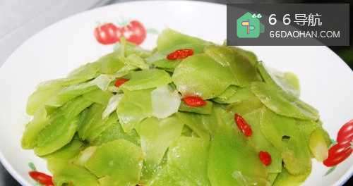 枸杞莴苣的做法