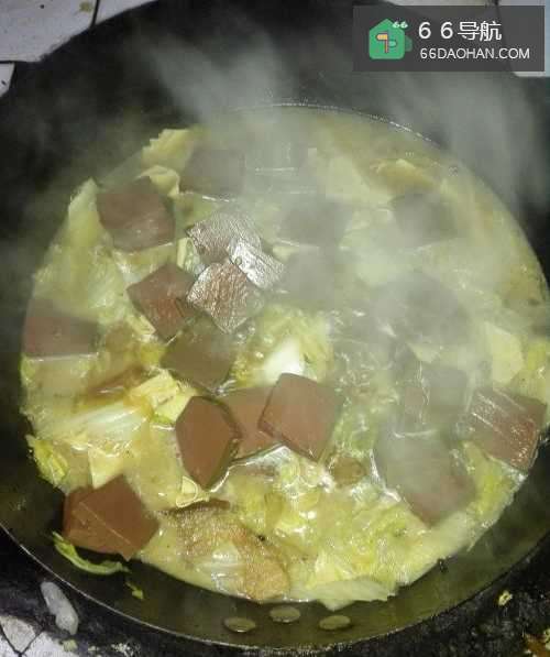 大白菜干豆腐烩鸭血