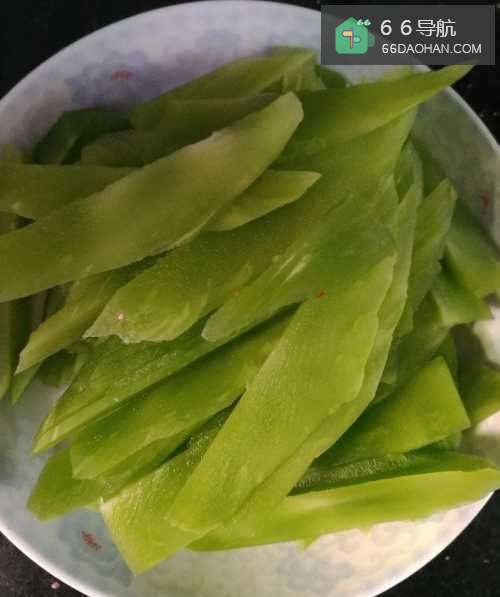 简易家常菜—炒莴笋