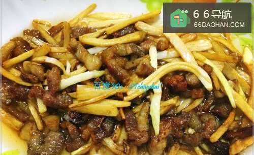 家常菜系茭白肉丝