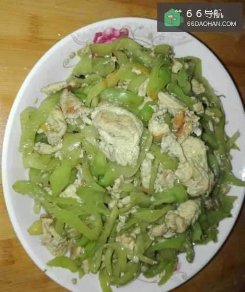 家常青椒炒鸡蛋做法