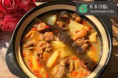 白萝卜炖羊肉