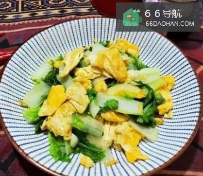 小白菜炒鸡蛋的做法步骤