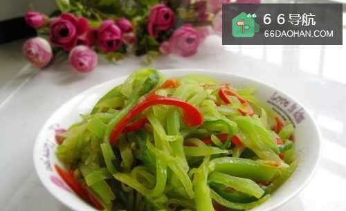 简单家常菜——炒莴笋丝