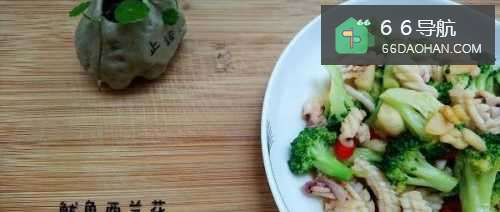 家常菜 鱿鱼西兰花