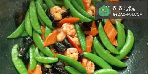 甜豆虾仁怎么做