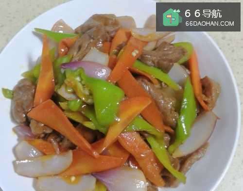 家常菜青椒牛肉的做法