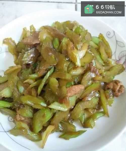 西芹炒肉怎么做