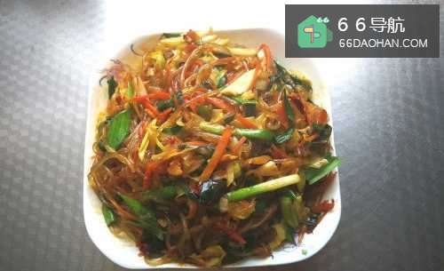三丝炒粉条的家常做法