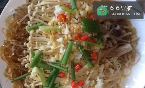 金针菇蒸粉丝的做法