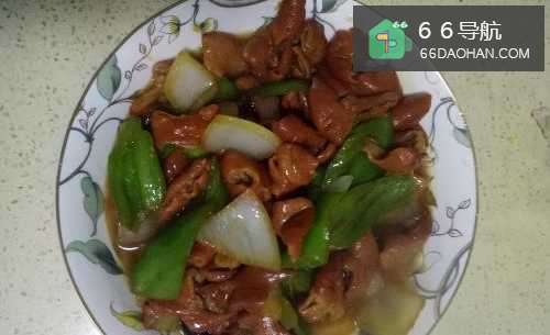 尖椒溜肥肠的家常做法