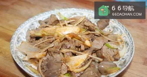 大葱凉拌鸡肝的做法