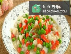 鲜豌豆炒鱼丁的做法