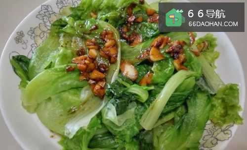 素家常之蒜香生菜