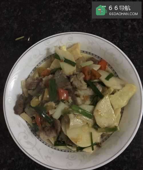 冬笋炒肉的做法