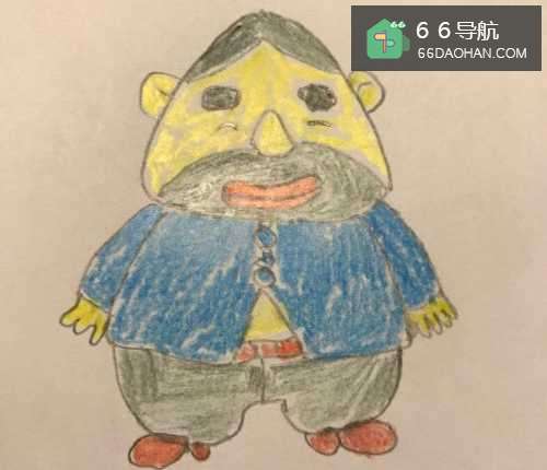 大胡子叔叔怎样画呢