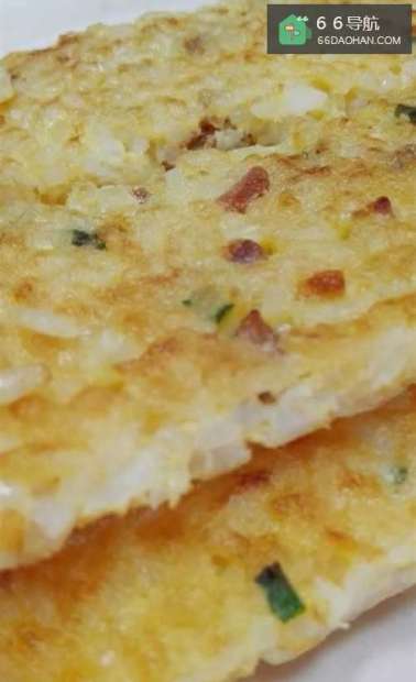 油煎鸡蛋香米饼