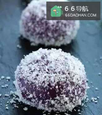 家常小吃甜品—紫薯糯米糍