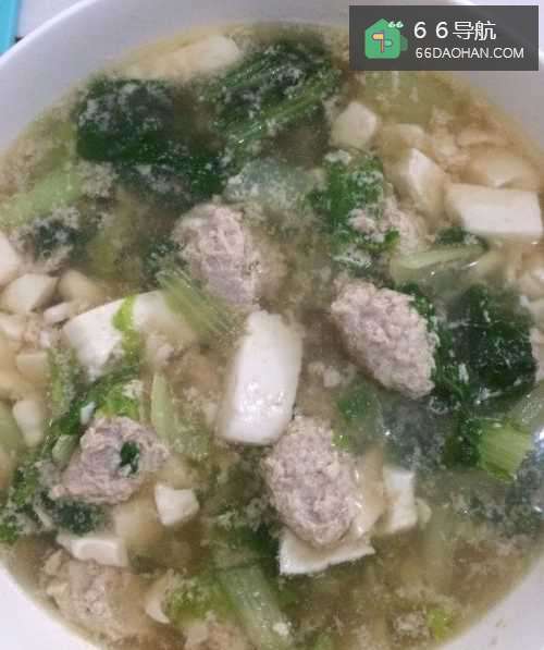 白菜豆腐汆丸子的家常做法