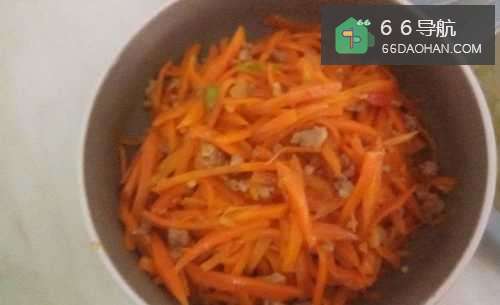 胡萝卜丝炒肉末的美味做法