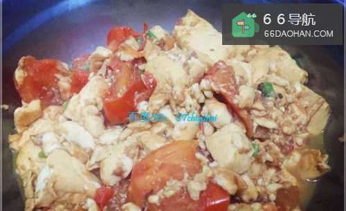 家常菜系西红柿豆腐