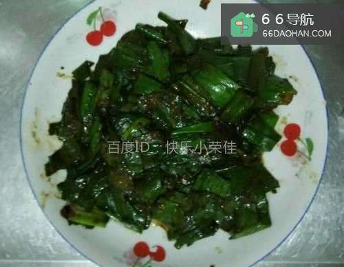 家常菜下饭菜:酱炒葱叶子