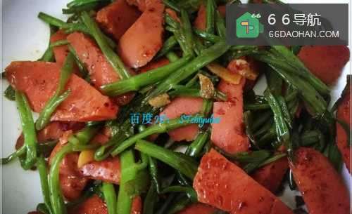 家常菜系空心菜杆炒Q趣