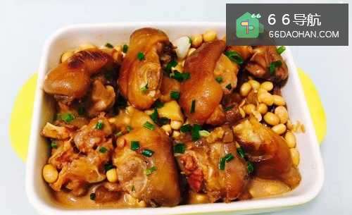 红烧猪蹄炖黄豆的做法——猪蹄怎么做好吃？