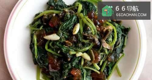 网红食谱：皮蛋地瓜叶