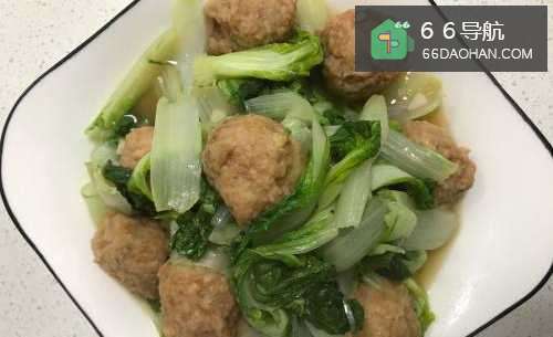 大白菜央烩丸子怎么做