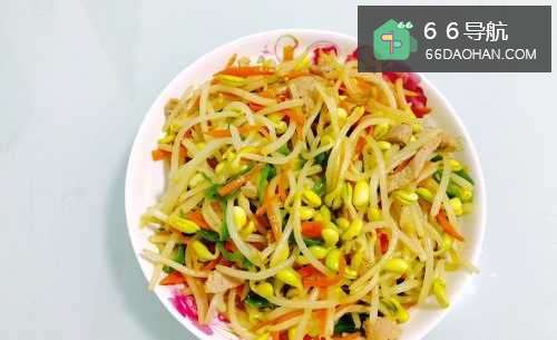 素炒三色豆芽的做法——小白学做菜！