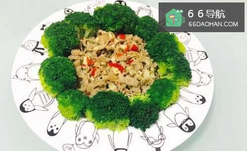 西蓝花爆羊肉卷的做法——适合瘦身人士吃的菜!