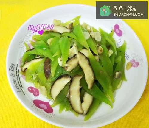 莴笋炒香菇的做法