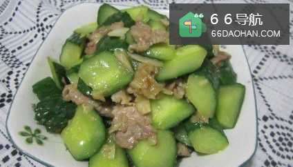 青瓜炒肉的做法