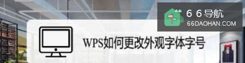WPS怎样更改外观赏字体字号