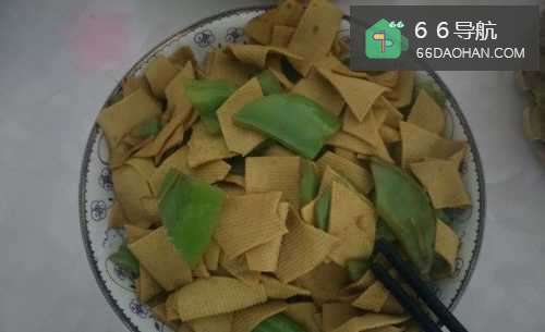尖椒炒豆皮的家常做法