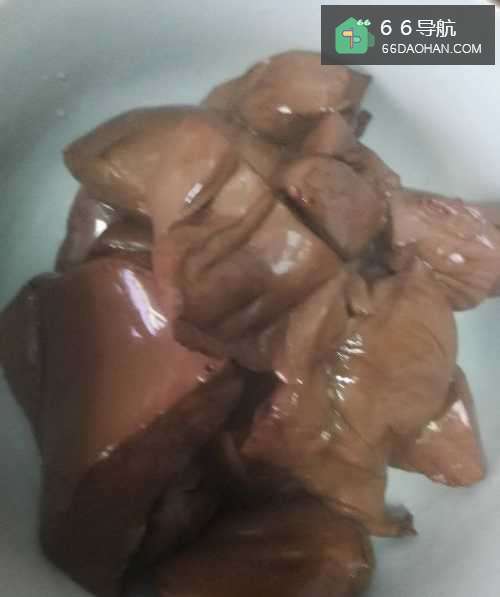 炒猪血和猪肉