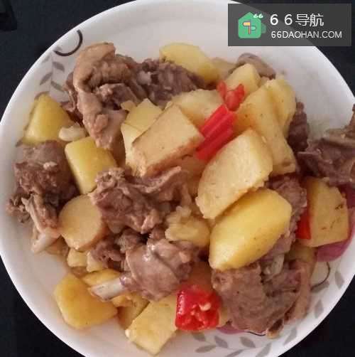 夏日家常菜-土豆炖鸭子的做法