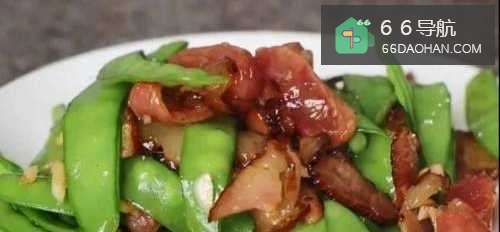 家常菜--腊肉炒荷兰豆