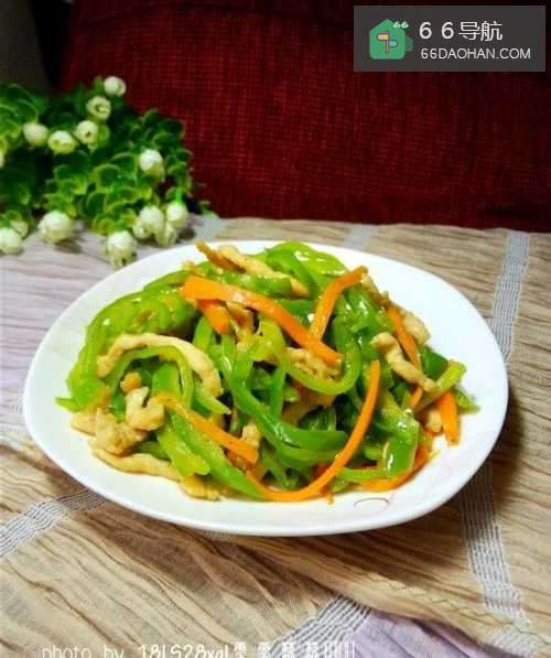 家常菜：青椒鸡肉丝