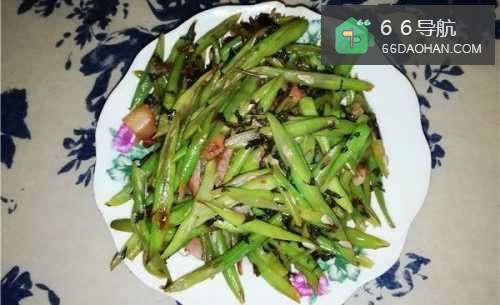 怎样做简单的家常菜眉豆炒香肠