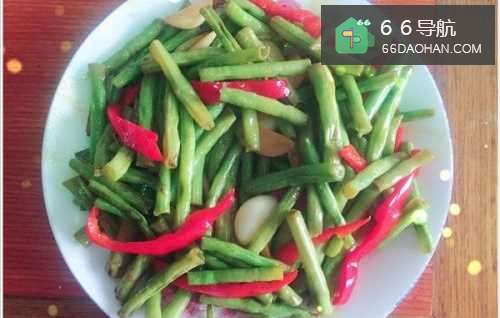 家常菜之红甜椒炒豇豆