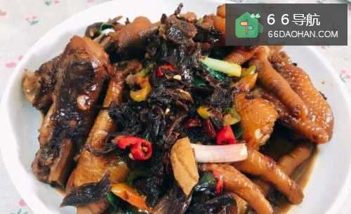 梅干菜烧鸡爪做法