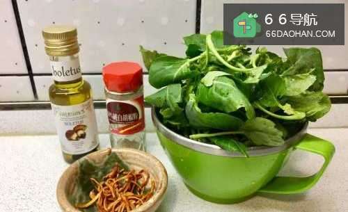 怎样处理出家常菜系列之虫草花炒芥蓝