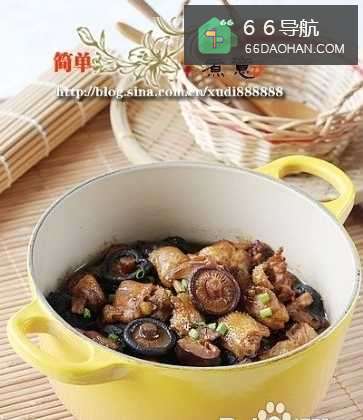 不用一滴油烹饪一道美味家常菜--香菇炖鸡