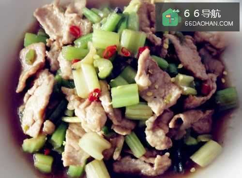 家常菜--芹菜炒肉