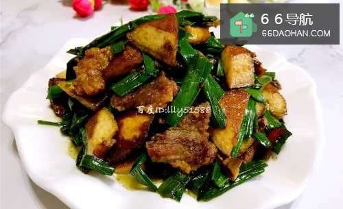 大蒜豆干炒肉的家常做法