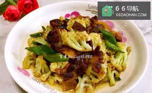 菜花炒肉的家常做法