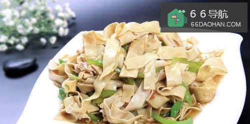 炒豆腐皮的做法